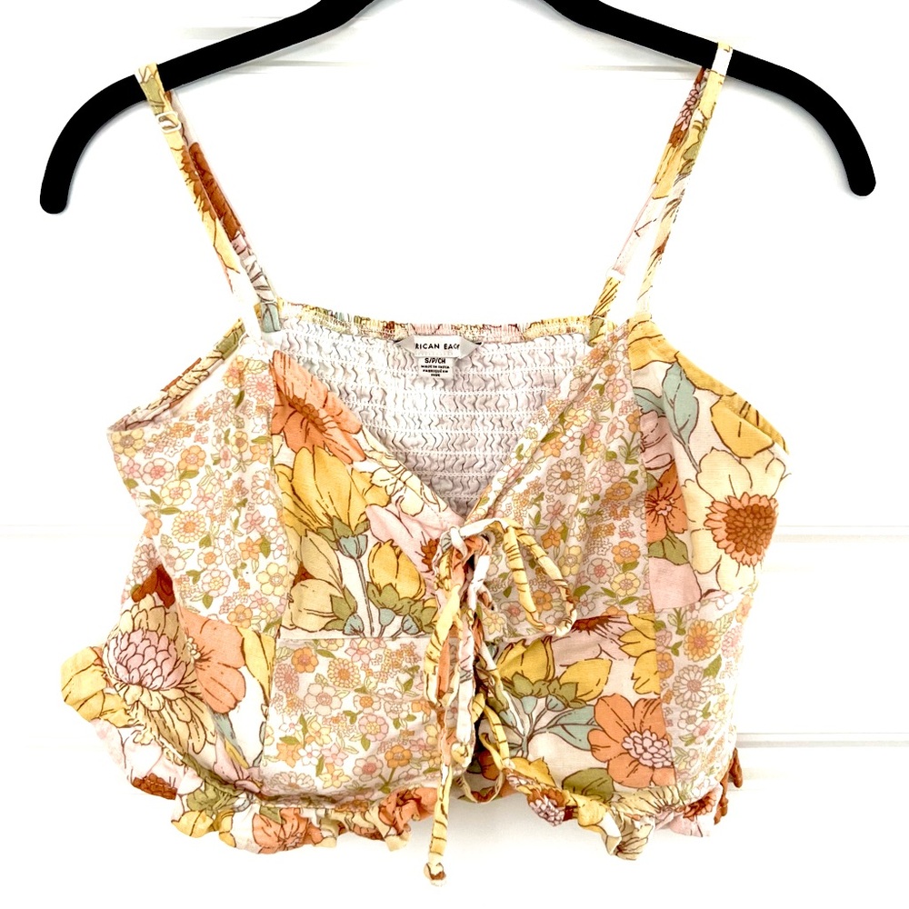 Floral Patchwork Cami Top: Small - image 2